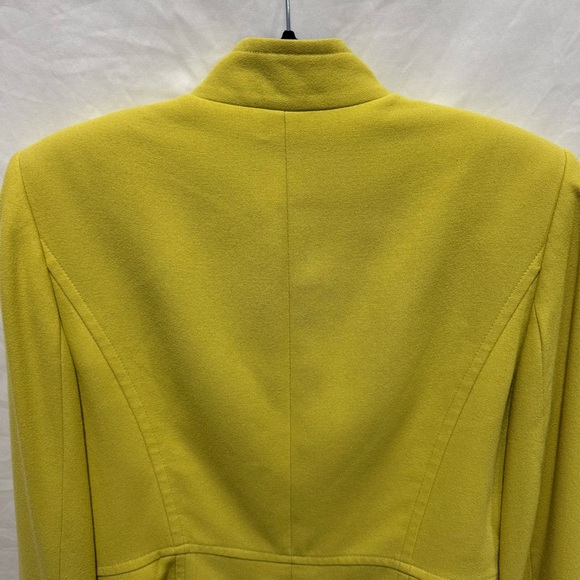 Structured Mandarin Collar Career Blazer Jacket Womens 10 Office Workwear Tahari - Picture 6 of 11